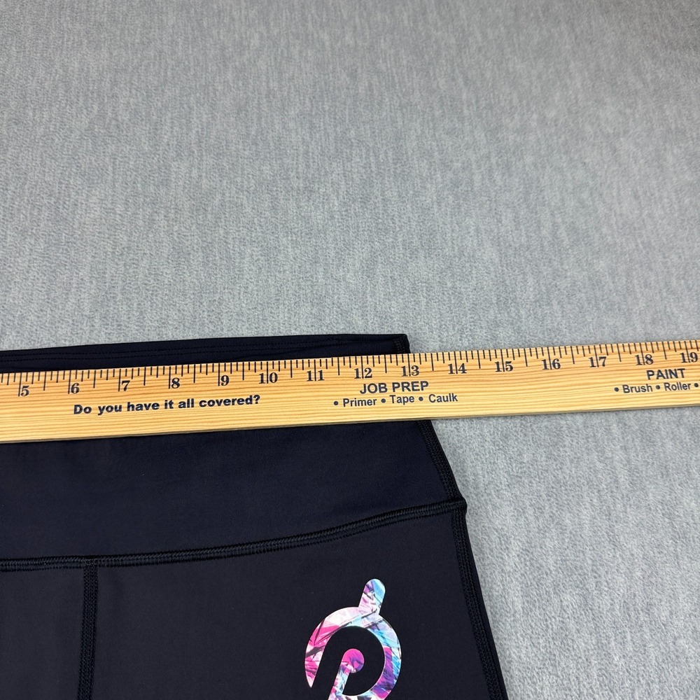 Peloton Leggings Medium Black Move Mission Scalloped Hem High Rise Yoga 25" - Picture 6 of 13